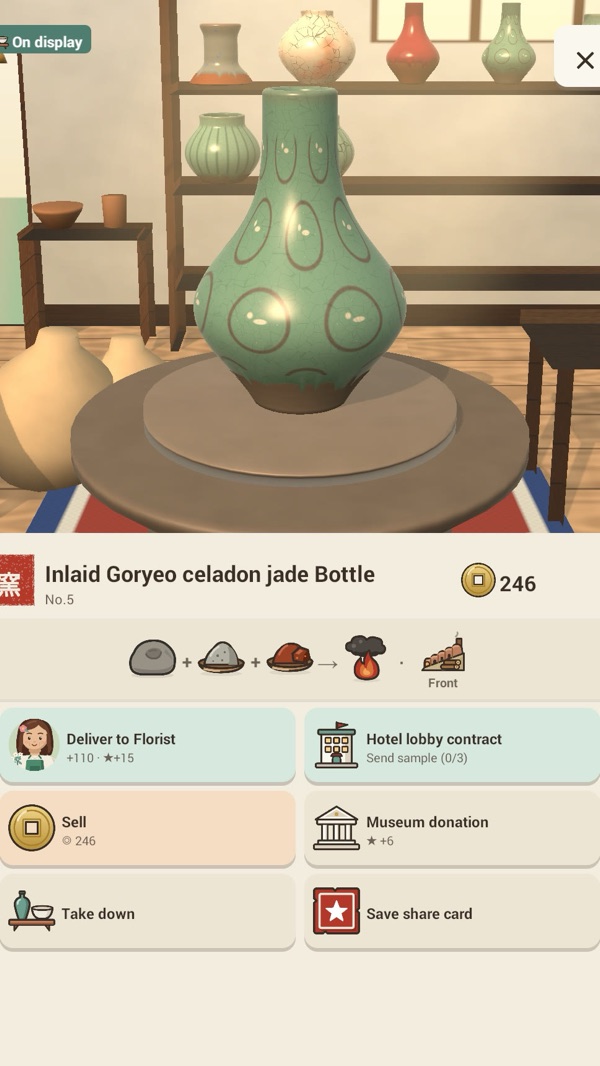 Un jarrón de celadón de Goryeo con incrustaciones